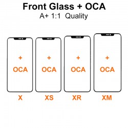 Grade A+ 1:1 Quality Front Glass with OCA Replacement for iPhone X to 15ProMax