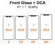 Grade A+ 1:1 Quality Front Glass with OCA Replacement for iPhone X to 15ProMax