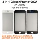 3in1 Front Glass with Cold Press Frame with OCA for iPhone 6 6Plus 6S 6SPlus 7 7Plus 8 8Plus