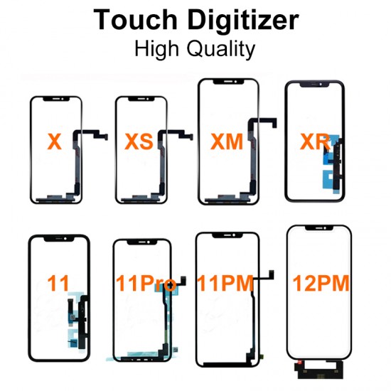 High Quality Touch Digitizer Replacement for iPhone X XS XSMAX XR 11 11PRO 11PROMAX 12PROMAX