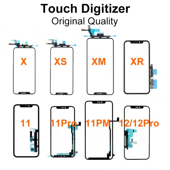 Original Quality Touch Digitizer Replacement for iPhone X XS XSMAX XR 11 11PRO 11PROMAX 12 12PRO