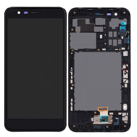 LG K10 (2018)/K11 Plus Screen Replacement With Frame Black OEM