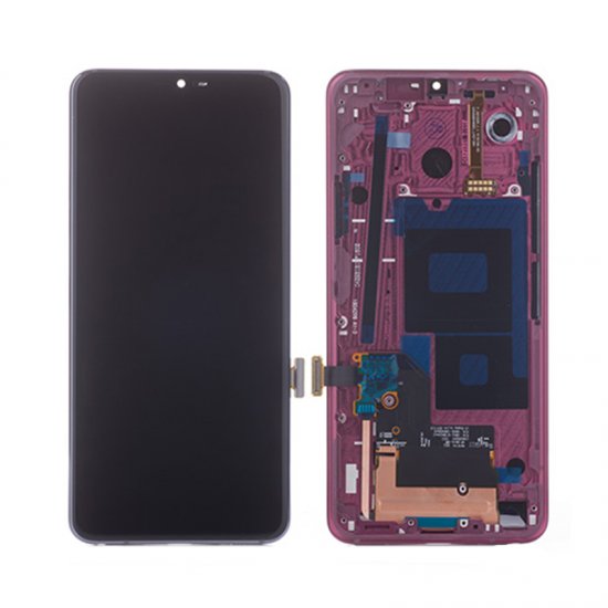 LG G7 ThinQ LCD Screen With Frame Rose Gold           