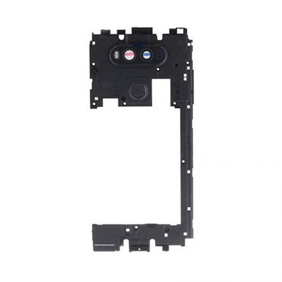 LG V20 Back Frame With Small Parts Black Original