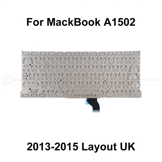 Macbook Pro Retina 13" A1502  Mid 2013-Early 2015 Keyboard with Backlight UK Laylout