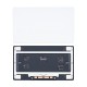 Trackpad Without Flex Cable for MacBook Pro 16" 2021 A2485 Silver