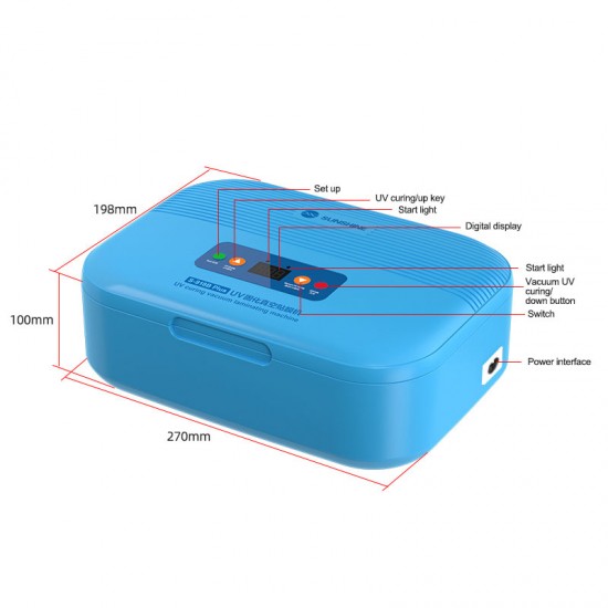 SUNSHINE S-918B Plus Multifunctional Intelligent UV Curing Vacuum Filming Machine for Lamination and Curing of UV Soft Film