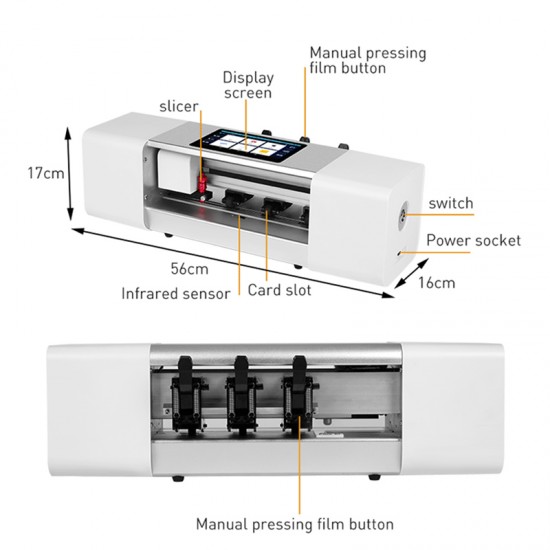 C3 Smart Hydrogel Film Cutting Machine DIY Your Phone Front Back Protect Films Support 12.9 Inch