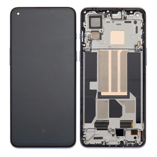 For OnePlus Nord 2 5G OLED Assembly With Frame Gray