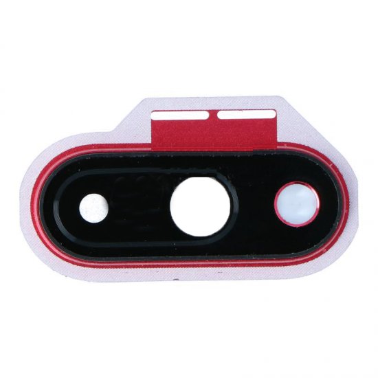 For OnePlus 7 Camera lens with Frame Red