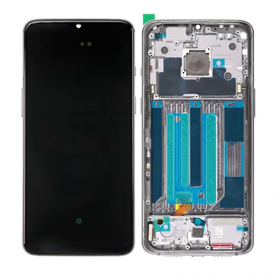 For OnePlus 7 LCD with Frame Black