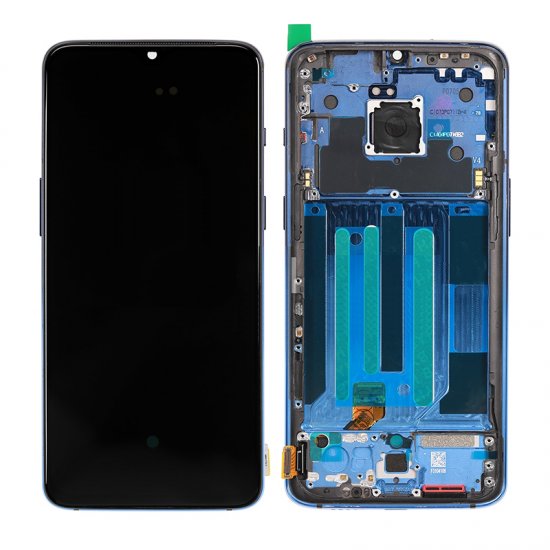 For OnePlus 7 LCD with Frame Blue
