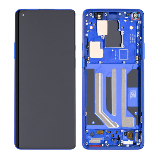 For OnePlus 8 Pro OLED Assembly with Frame Blue