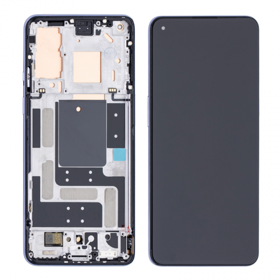 For OnePlus 9 OLED Assembly With Frame Replacement Purple