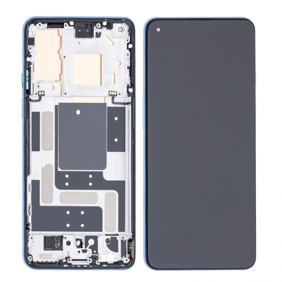 For OnePlus 9 OLED Assembly With Frame Replacement Blue