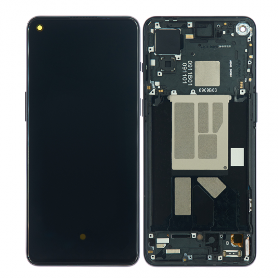 For OnePlus 9RT 5G OLED Assembly With Frame Black