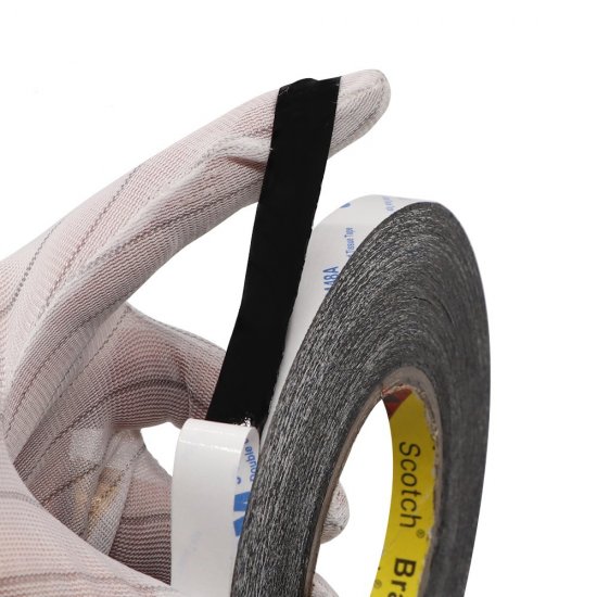 3M Double Sided Adhesive Tape Black 50M Length for Phone Repair