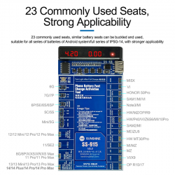SS-915 Universal Battery Activation Board Quick Charge with USB Cable for iPhone 5 to iPhone 14 Pro Max and Android Series SS-915 Universal Battery Activation Board Quick Charge with USB Cable for iPhone 5 to iPhone 14 Pro Max and Android Series