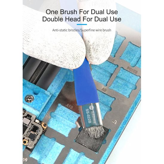 SUNSHINE SS-022B Safe Brush Anti-Static Motherboard PCB Cleaning Brush for Mobile Phone Repair