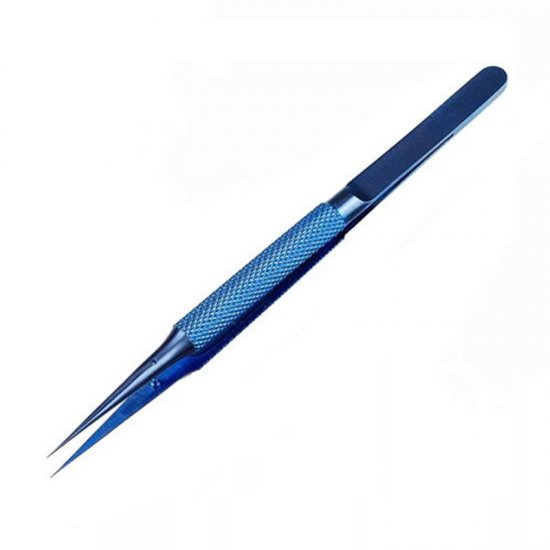 BlueT Straight Head Titanium Alloy 0.1mm Tweezer for Precise Wire Jump