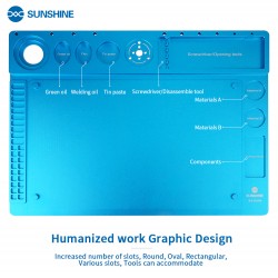 SUNSHINE SS-004N Aluminum Alloy Maintenance Pad Compatible Variety Microscope Fixation Silicone Insulation Repair Pad SUNSHINE SS-004N Aluminum Alloy Maintenance Pad Compatible Variety Microscope Fixation Silicone Insulation Repair Pad