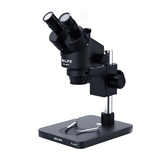 RL-M3T Trinocular HD Stereo Microscope Can be Installed External Display Device 0.7-4.5X Continuous Zoom Multi-angle Stereo Microscope