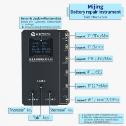 MiJing BTR-20 Battery Repair Instrument Support 8-13 Series Battery Data Read and Write / Cloud Backup / Battery Flex Tester MiJing BTR-20 Battery Repair Instrument Support 8-13 Series Battery Data Read and Write / Cloud Backup / Battery Flex Tester