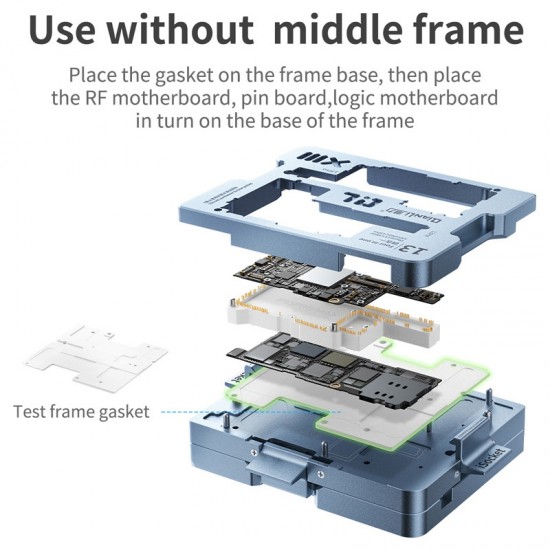 Qianli iSocket 4 in 1 Motherboard Layered Testing Frame for 13 Series Repair Fixture Logic Board Function Tester