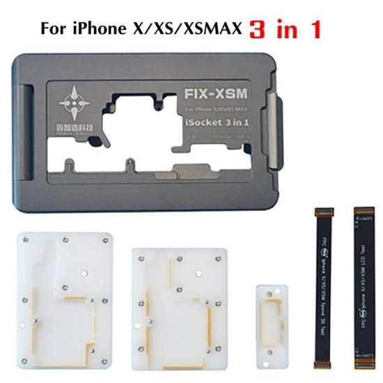 ISOCKET 3 in 1 Motherboard Test Fixture for iPhone X/XS/XS Max Repair