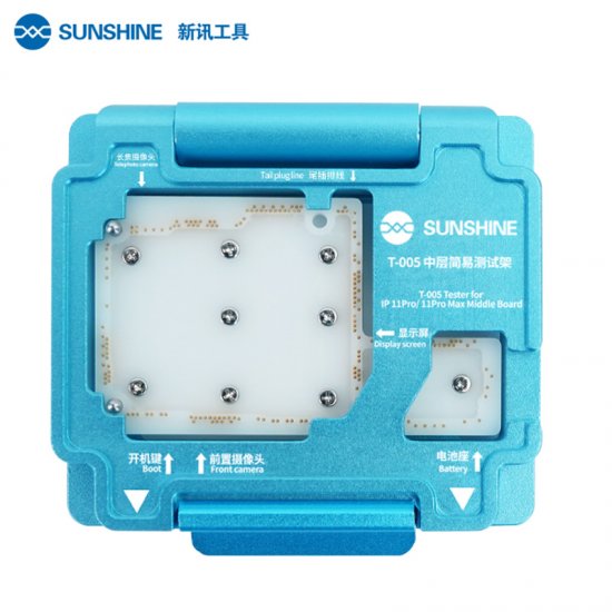 SUNSHINE T-005 for iPhone 11 Por iPhone 11 Pro Max Middle Layer Simple Test Stand Motherboard Tester