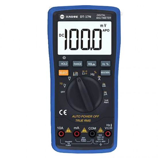 Multimeter Fully Automatic SUNSHINE DT-17N High Precision Digital Display AC DC Voltage and Current Resistance Measurement