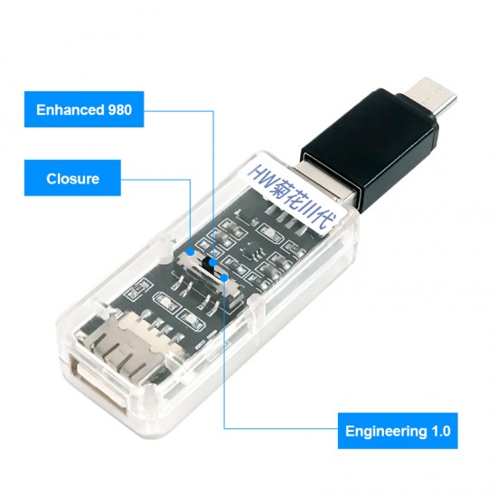 SOFT IS-004 HW Chrysanthemum 3rd Gen Tester USB 1.0 Port Switch Button Mobile Phone Recovery Port With Card Brush Head