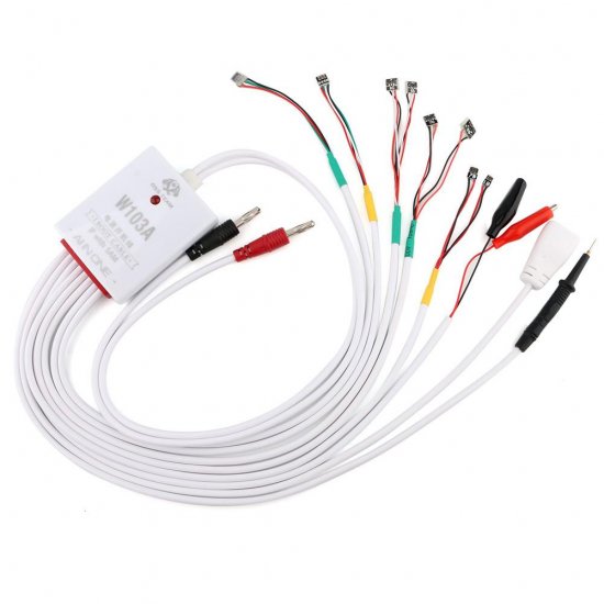 W103A DC Power Supply Current Test Cable Dedicated for iPhone 5 to iPhone 11 Pro max and Samsung All Models