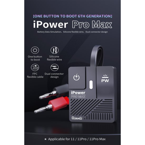 Qianli IPower MAX Pro 6th DC Power Supply Cable for iPhone 6-11 Pro Max