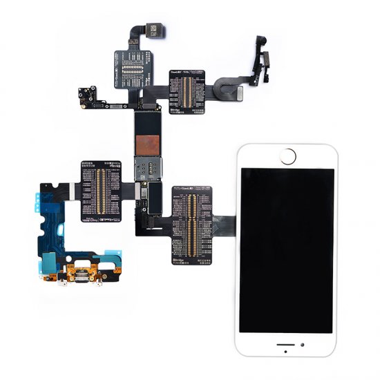 QianLi PCBA Front Camera/Rear Camera/Dock Connector/Touch Testing Cable for iPhone 7