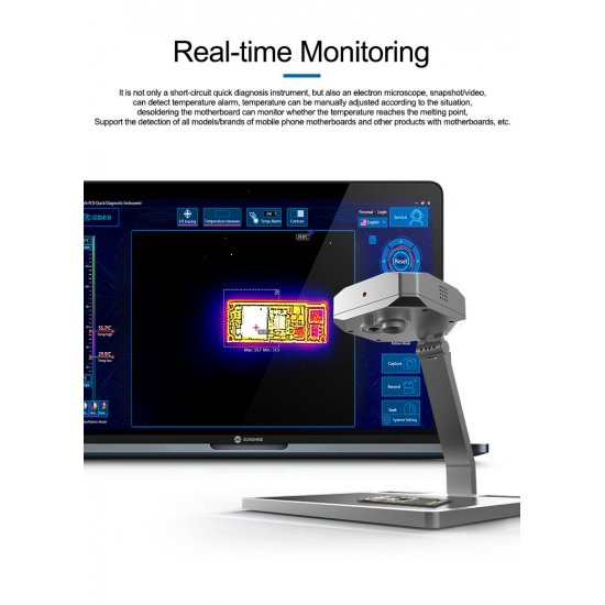 SUNSHINIE TB-03 PCB Infrared Imaging The 2nd Generation of Double Light Speed Diagnosis Instrument