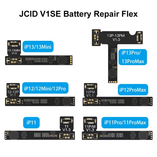 JCID V1SE Original Battery Repair Flex For iPhone 11 12 13 Pro Max MINI Warning Battery External Replacement Cable