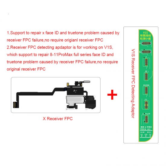 JCID-X Earpiece Floodlight Flex and Board Receiver PFC Use With JC V1S