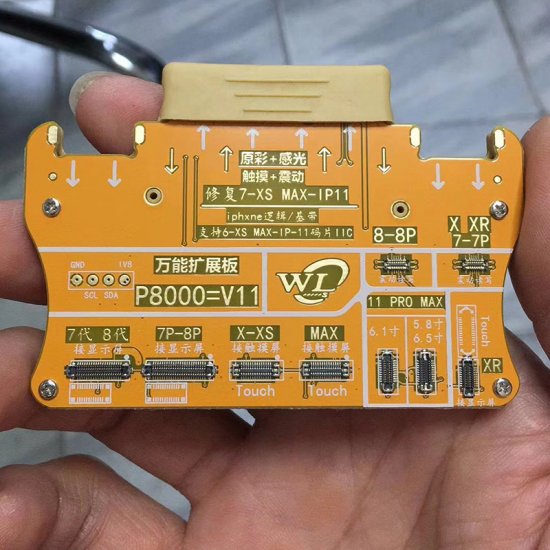 WL V6 Multi-function Screen Battery Coder Data Line Tester Photosensitive Original Color Repair