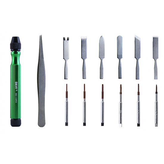BST-302 14 in1 Multi-purpose Screwdriver Set Repair tools Kit for iPhone X 8 7 6S 6 Plus Repair