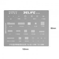 RELIFE RL-044 for iP6S-iP13ProMax LCD screen Tin Planting and Cable Protection 4pcs/set