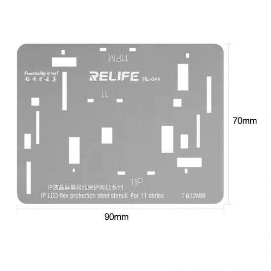 RELIFE RL-044 for iP6S-iP13ProMax LCD screen Tin Planting and Cable Protection 4pcs/set
