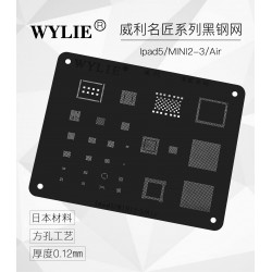 For iPad Series WYLIE Black BGA Reballing Stencil For iPad Series WYLIE Black BGA Reballing Stencil