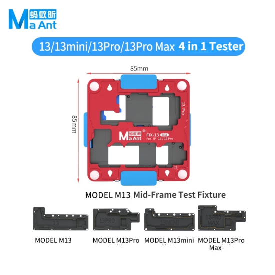 MaAnt M13 Motherboard Layered Test Fixture for iPhone 13/13mini/13 Pro/13 Pro Max