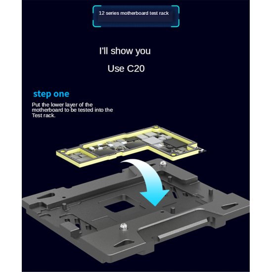 MiJing C20 for iPhone 12/12Mini/12Pro/12ProMax Main Board Function Testing Fixture