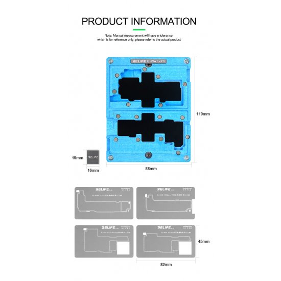 RELIFE RL-601W for iPhone 13/13 Mini/13 Pro/13 Pro Max Motherboard Middle-layer Tin Planting Kit