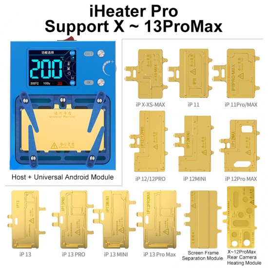 Aixun iHeater Pro Desoldering Station for IPhone x-13promax Android Chip CPU Fixture Motherboard Layered Heating Platform