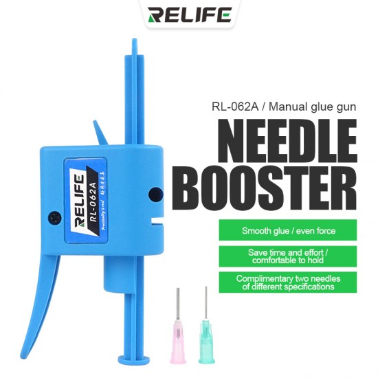 RL-062A Manual Glue Gun Needle Booster Suitable for 10cc Syringe Oil, Solder Paste, UV Solder Mask oil, Structural Adhesive