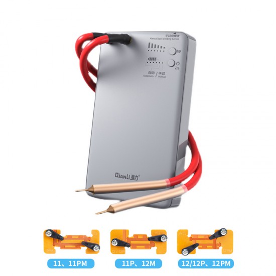 QianLi Macaron Portable Spot Welding Machine Micro Spot Welder for Android iPhone 11/12 Series Battery DIY Manual-Auto Flex Replacement Repair Pen Kit Tool