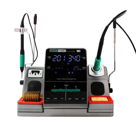 SUGON T3602 2 in 1 Soldering Iron Station with JBC 115/210 Soldering Tips 220V